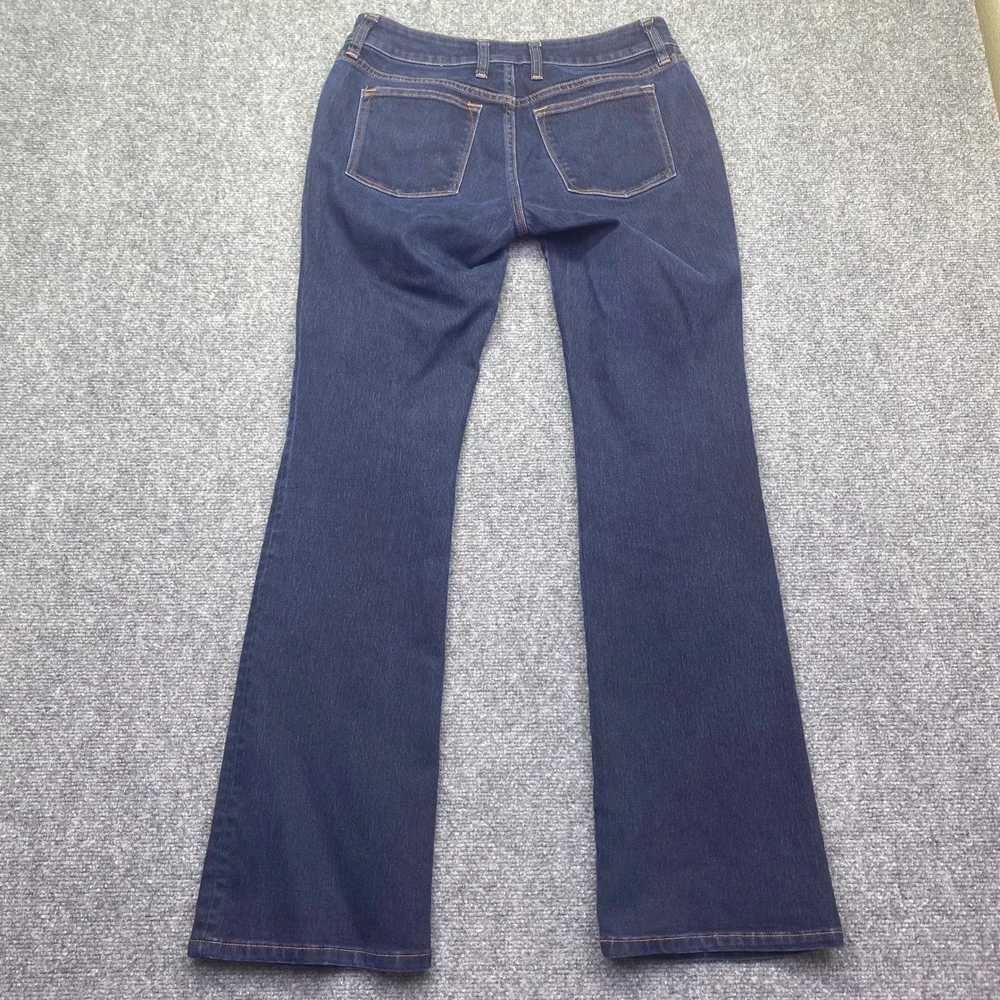 Banana Republic Curvy Boot Jeans Dark Wash Blue Denim Size 28 Western Grunge